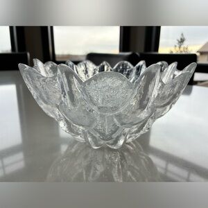 Mid Century Scandinavian Crystal Bowl